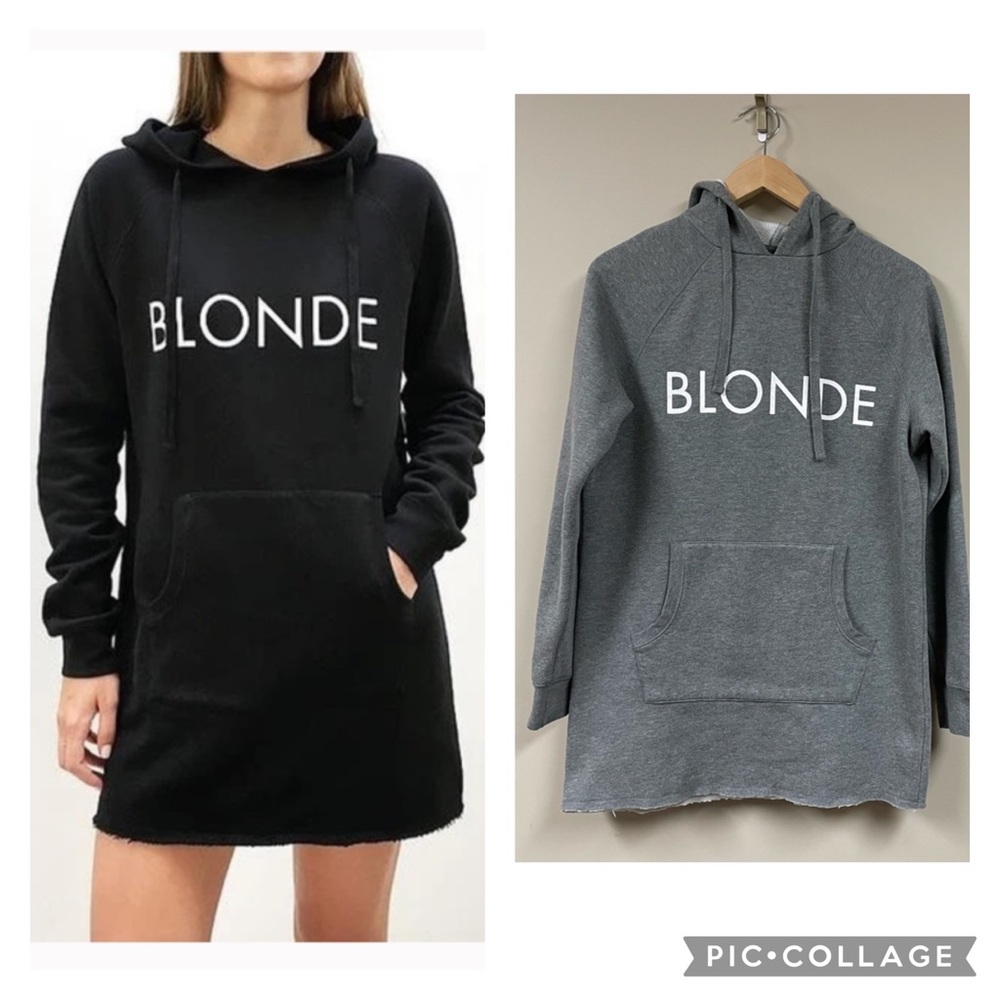 Brunette the label Blonde hoodie dress - Gray - XS/Small